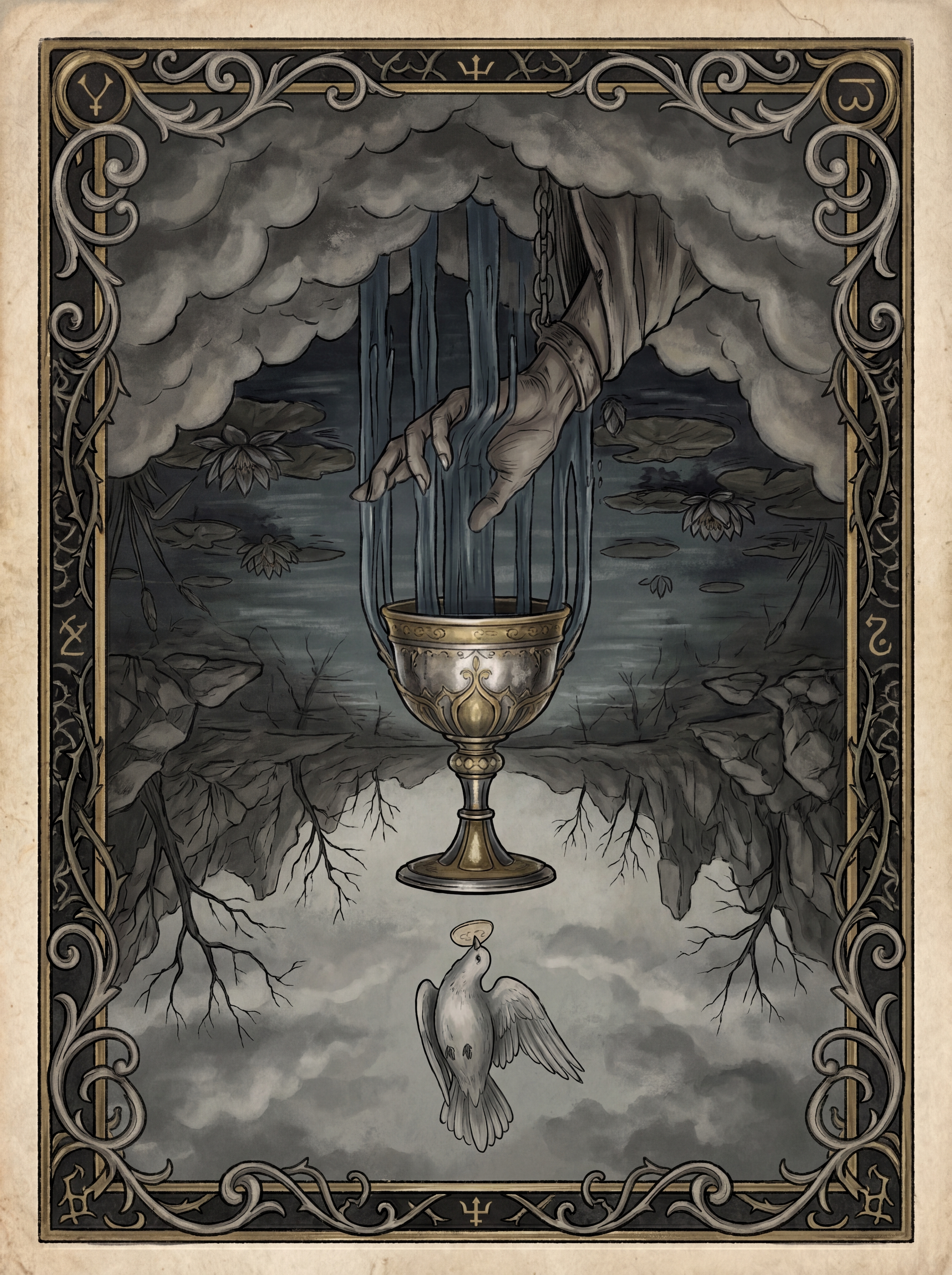 Ás de Copas no Tarot — significado no amor, carreira e conselho — reversed