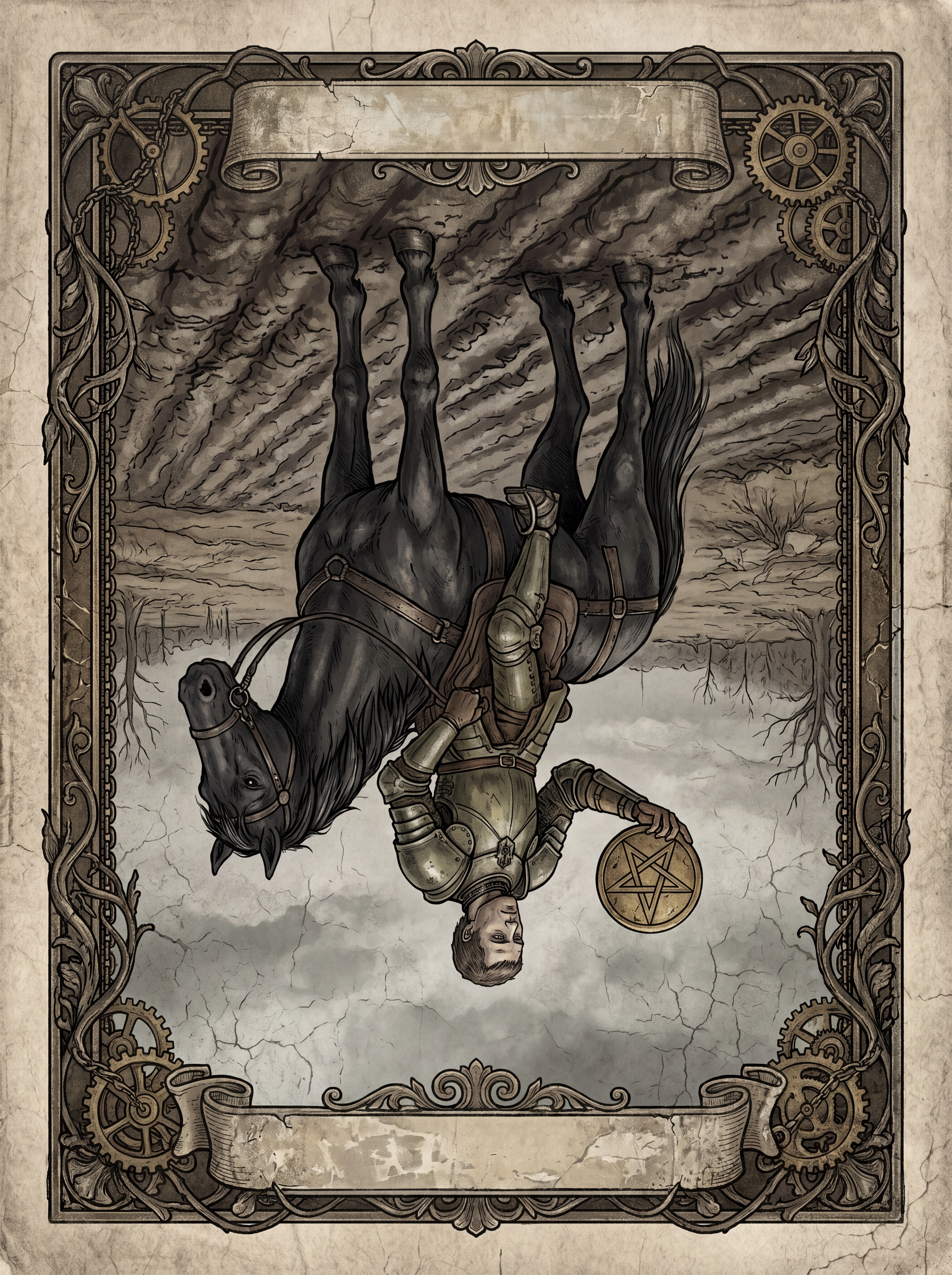 Cavaleiro de Ouros no Tarot — significado no amor, carreira e conselho — reversed