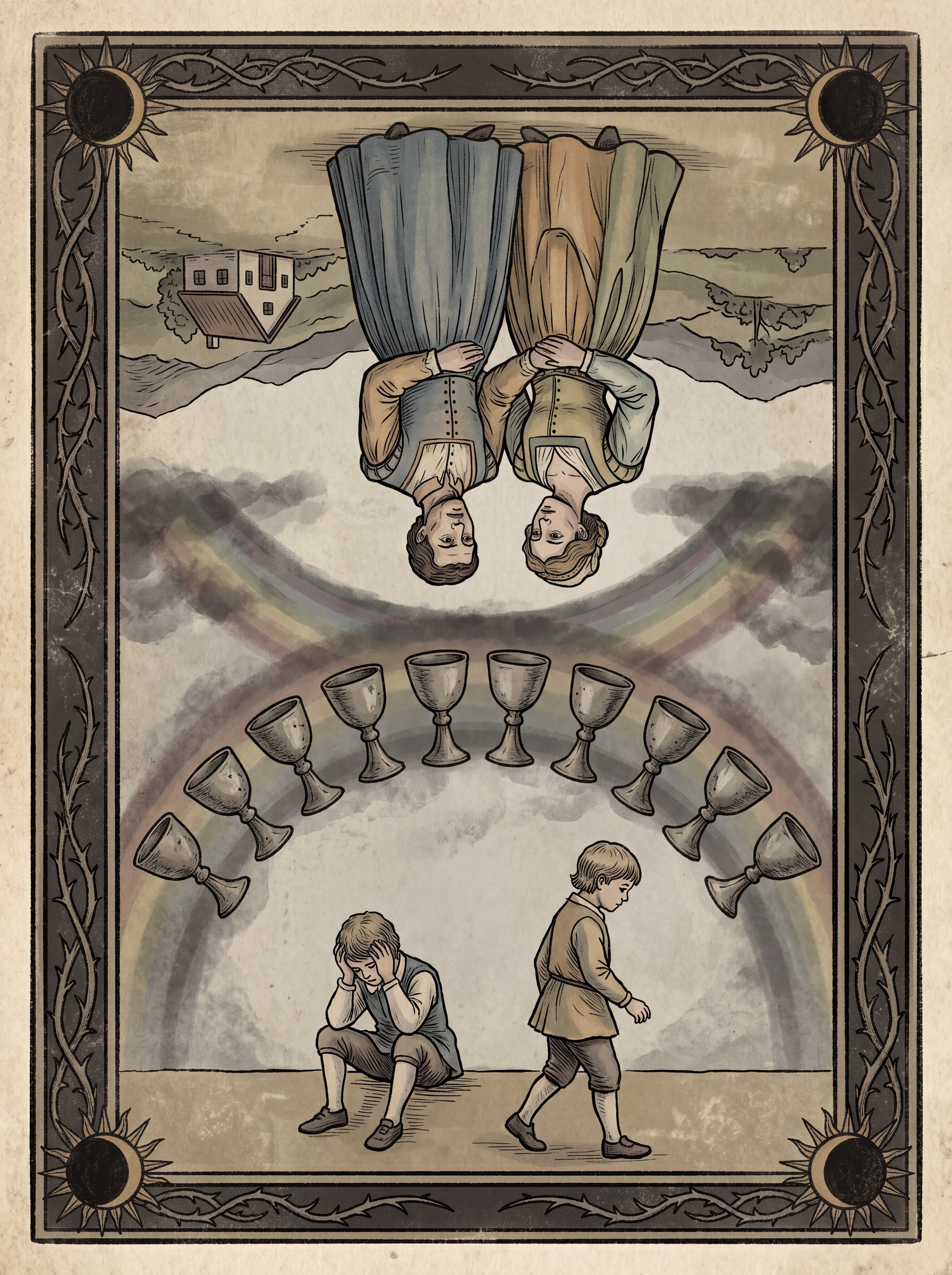 Dez de Copas no Tarot — significado no amor, carreira e conselho — reversed