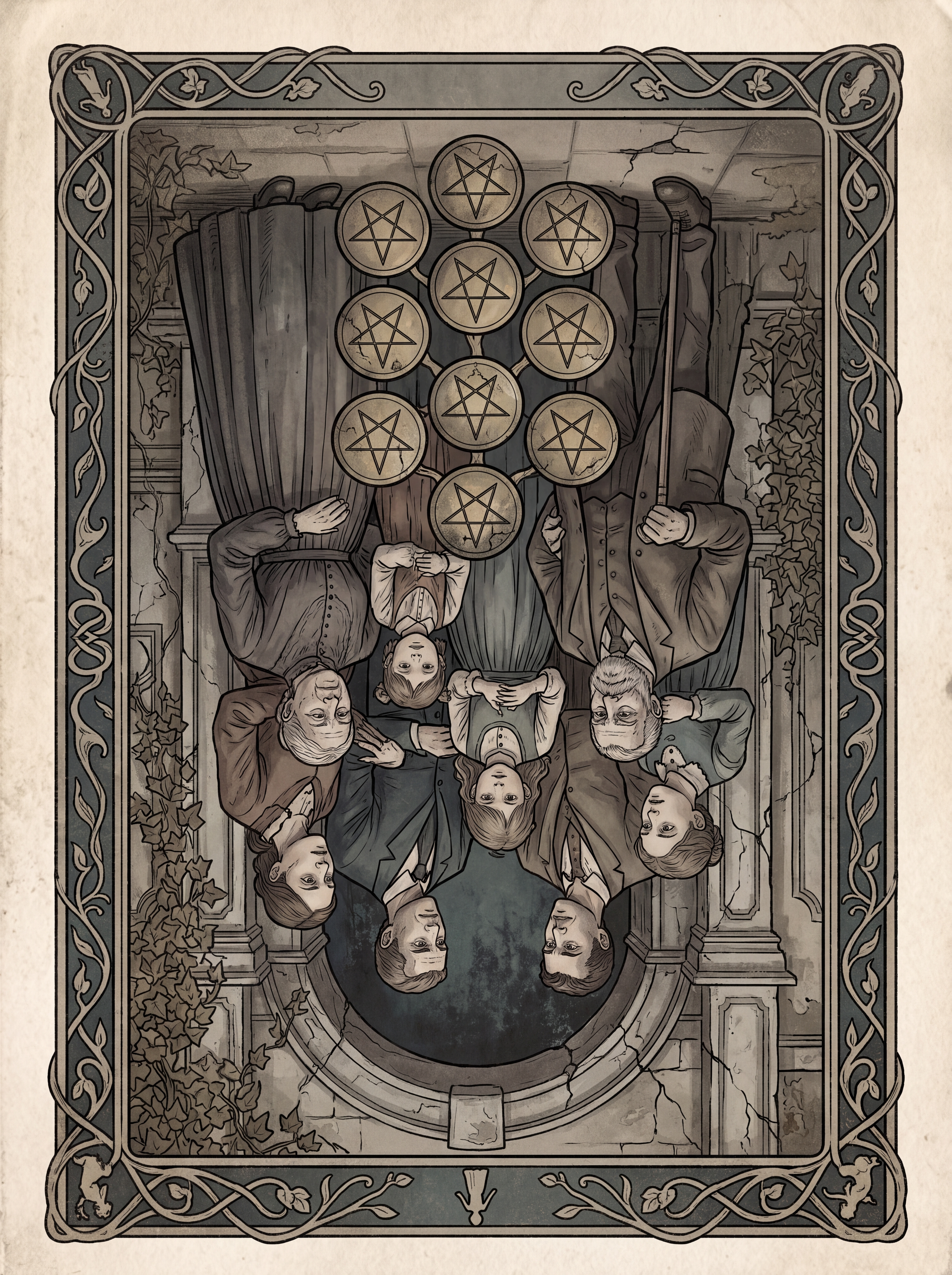 Dez de Ouros no Tarot — significado no amor, carreira e conselho — reversed