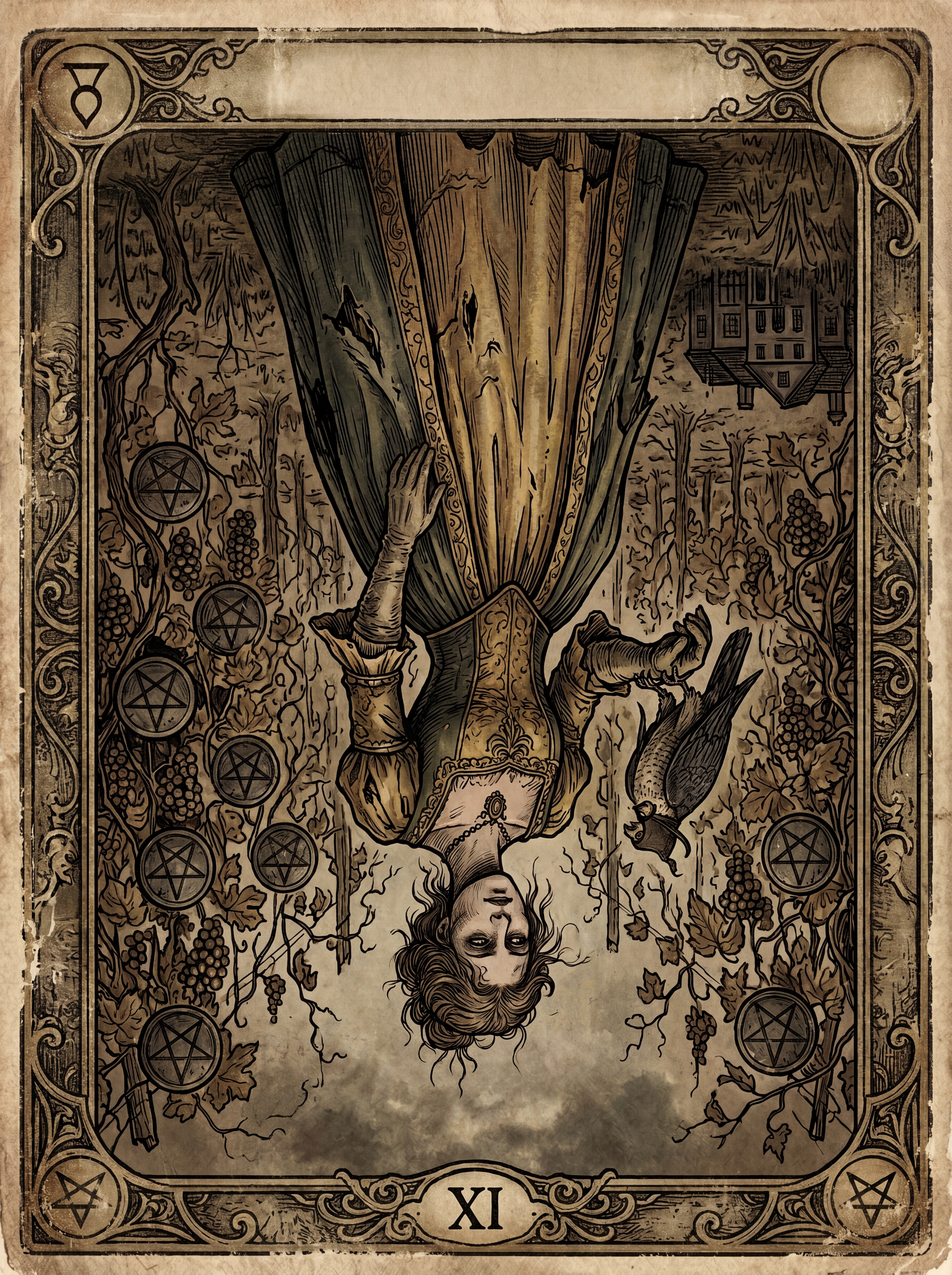 Nove de Ouros no Tarot — significado no amor, carreira e conselho — reversed