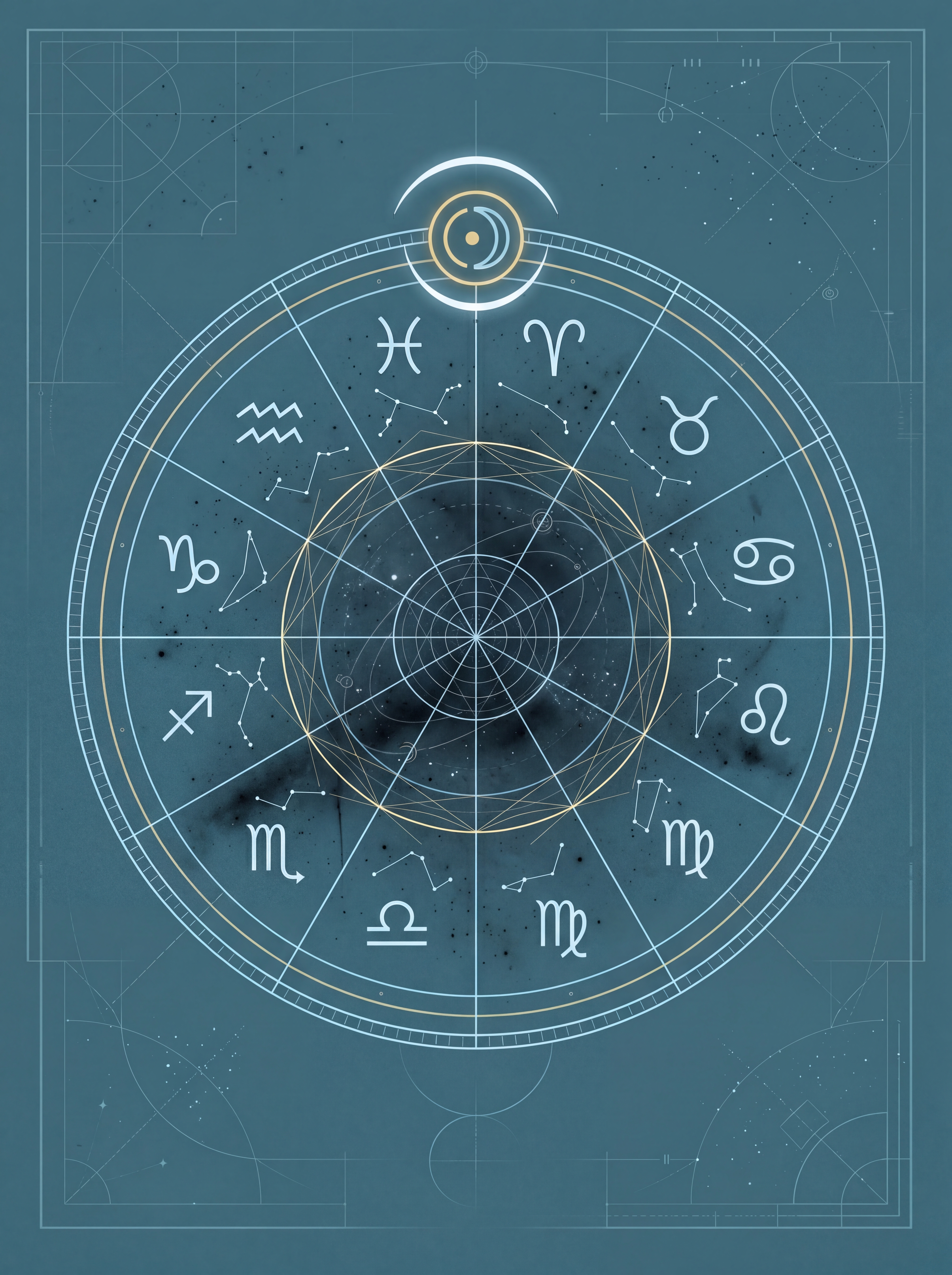 Conjunção (0°) — diagram
