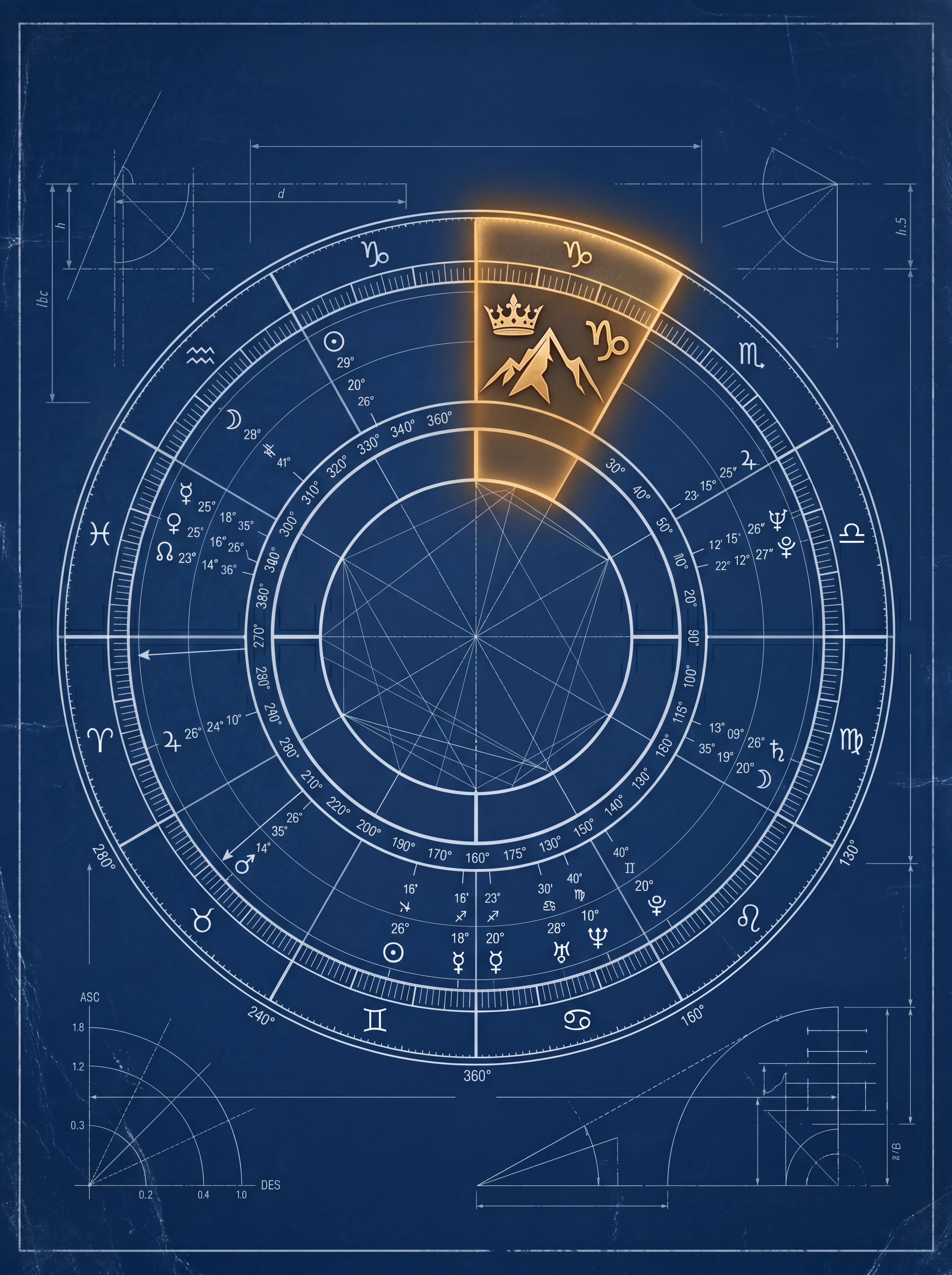 Casa 10 — Carreira, vocação, reconhecimento — diagram