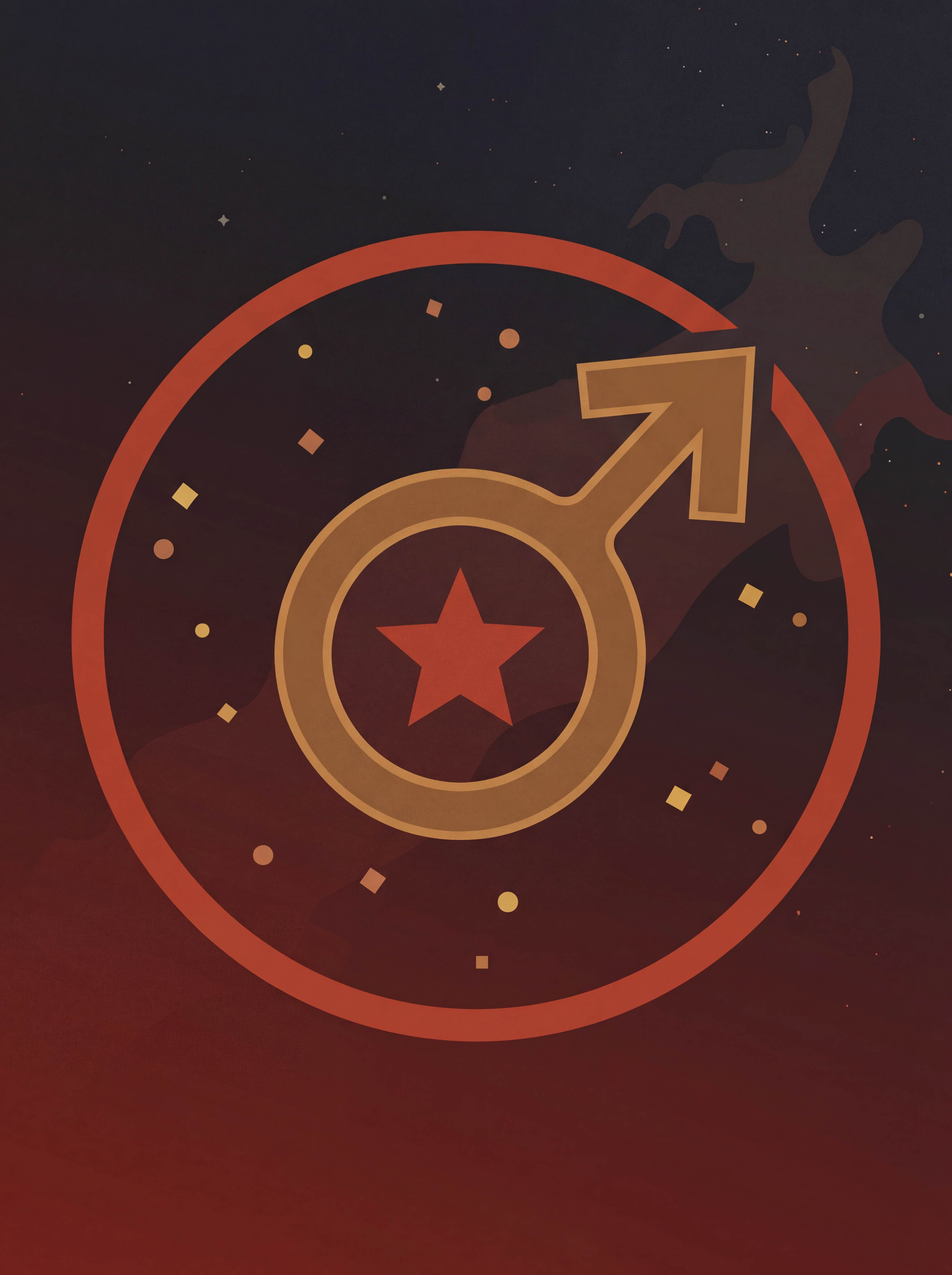 Marte na astrologia — symbol
