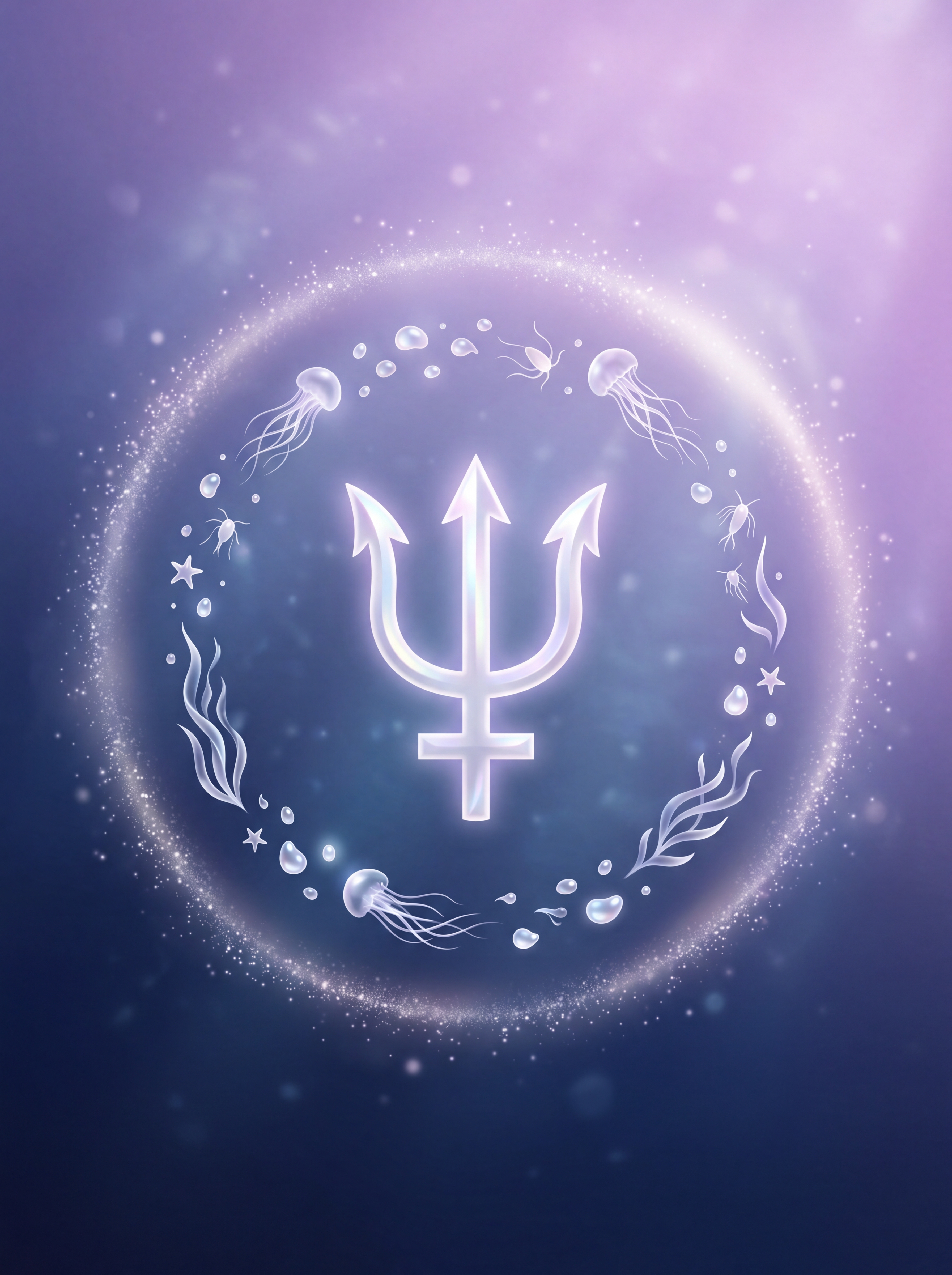 Netuno na astrologia — symbol