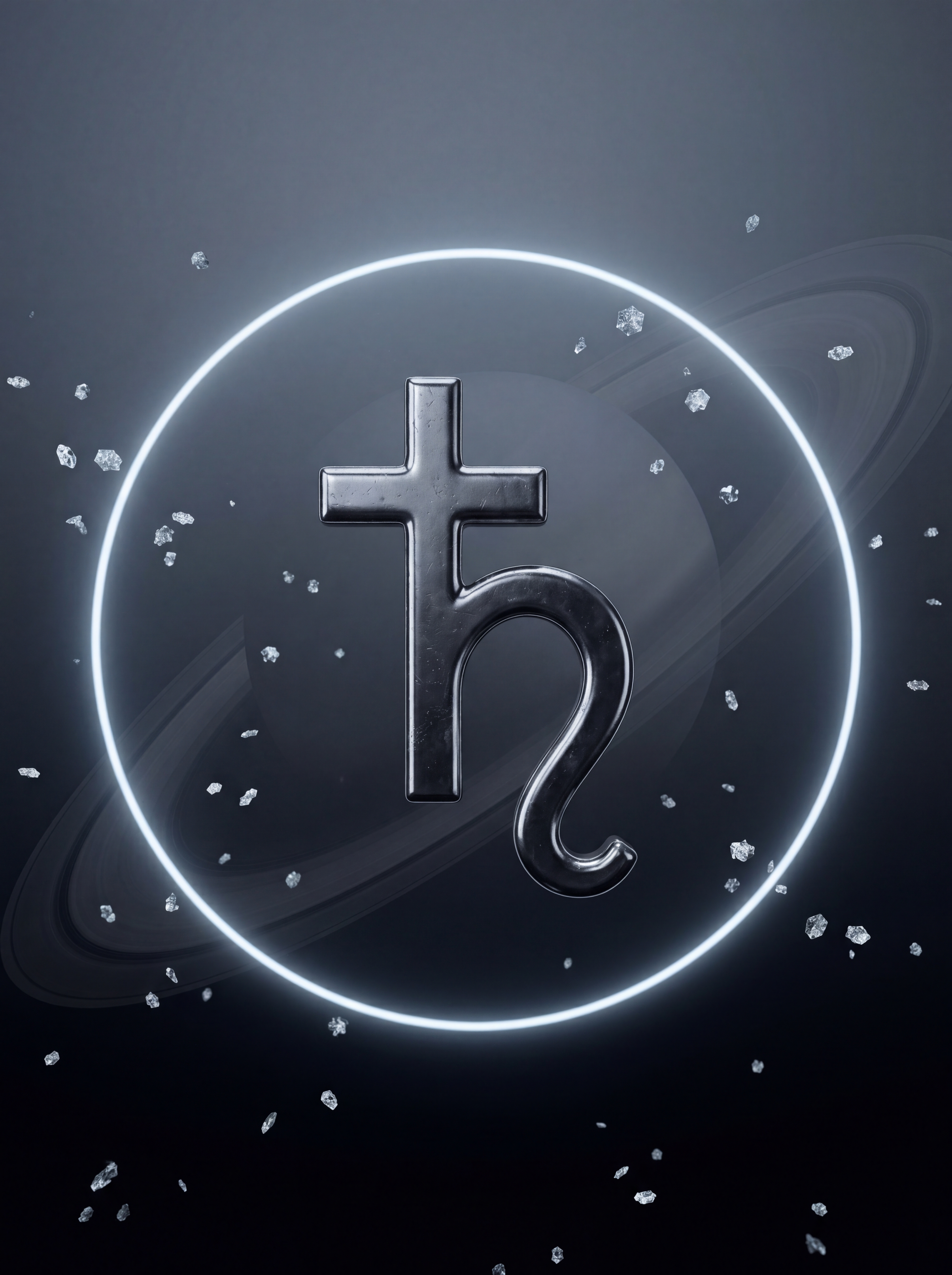 Saturno na astrologia — symbol